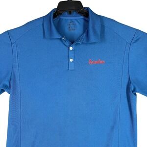Nike Shirt Mens Extra Large Blue Dry-Fit Breathable Golf Rugby Microfiber Sundae